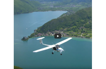Partenariat : le 1er tour du lac d'Annecy en avion électrique